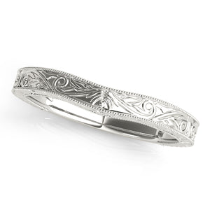Hailey Wedding Band Curved Band