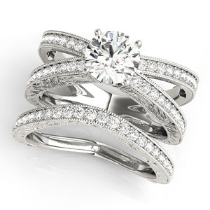 Chriss Cross Multirow Engagement Ring