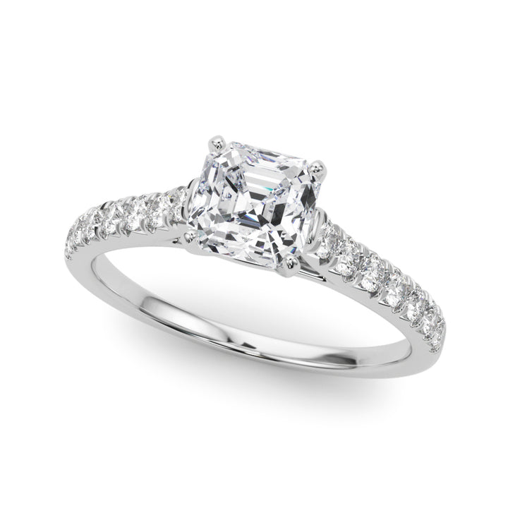 Burry Pave Engagement Ring