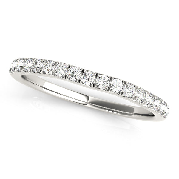 Pia Wedding Curved Band in Platinum