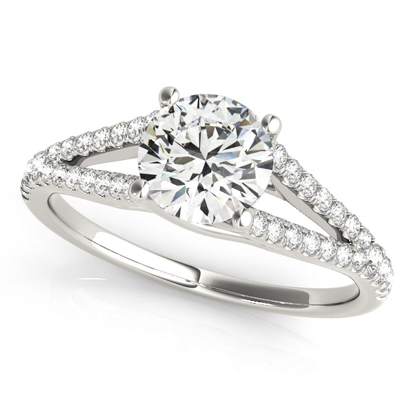 Uray Multirow Pave Engagement Ring