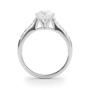 Arial Side Stone Engagement Ring