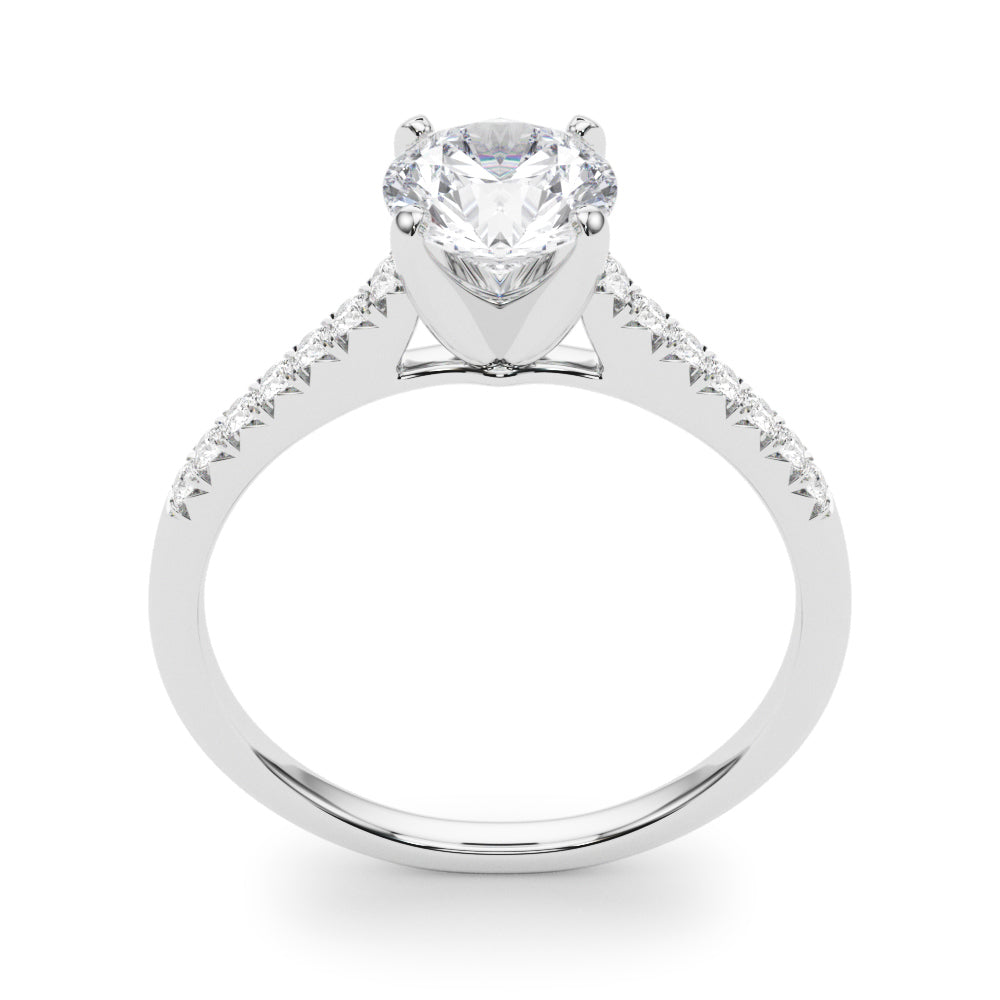 Blake Tappered Pave Engagement Ring