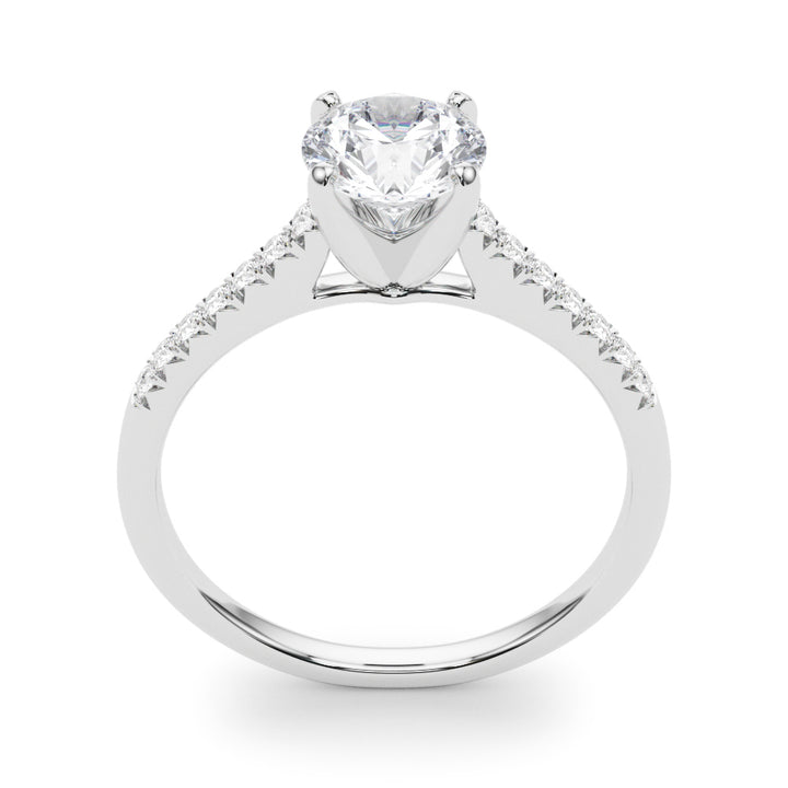 Blake Tappered Pave Engagement Ring