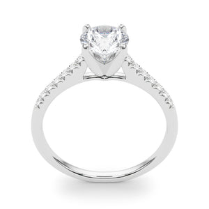 Blake Tappered Pave Engagement Ring