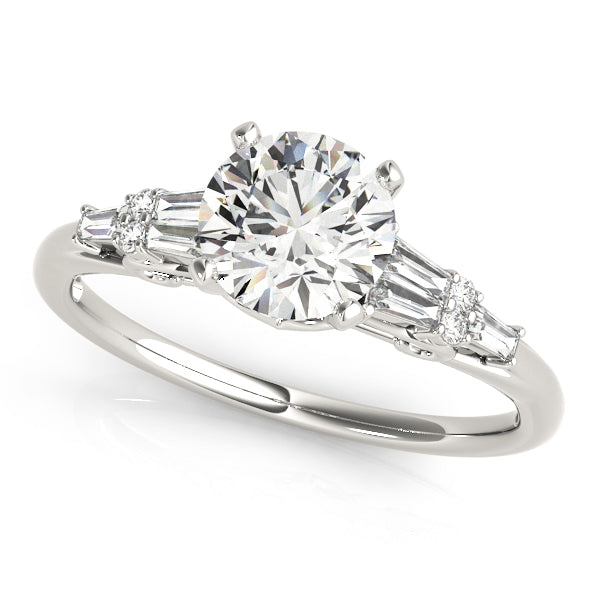 Harley Side Stone Engagement Ring