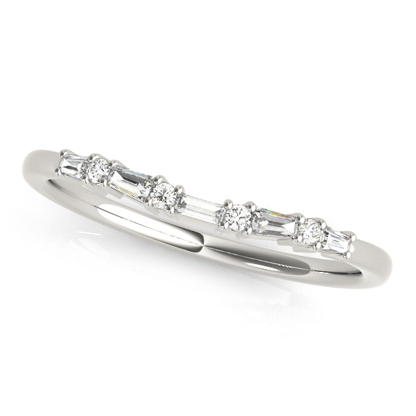 Lucifer Wedding Band Fancy Shape in Platinum