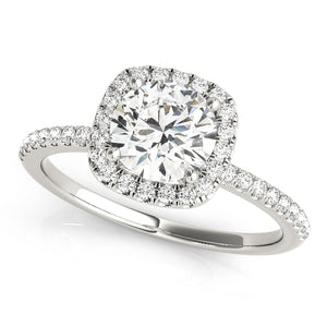 Brisbane Halo Pave Engagement Ring