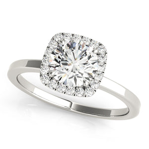 Nicke Halo Solitare Engagement Ring