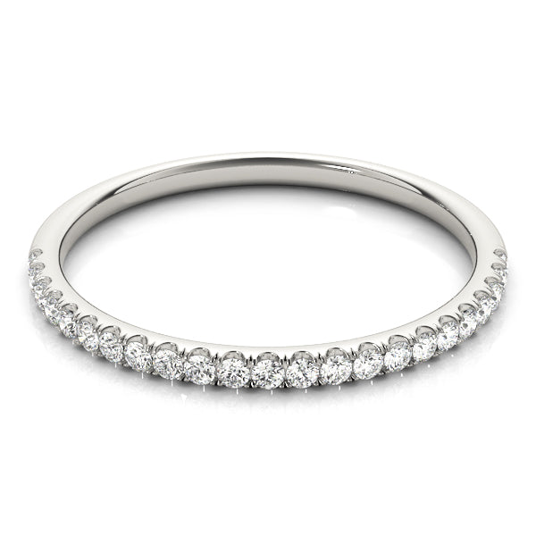 Tai Wedding Band Prong Set in Platinum