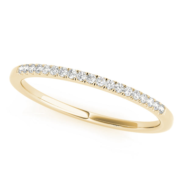Rose Straight Band in Yellow Gold