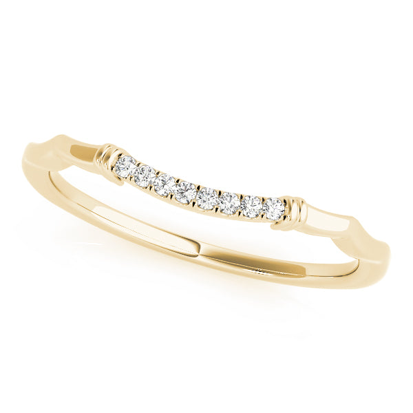 Iris Wedding Band in Yellow Gold