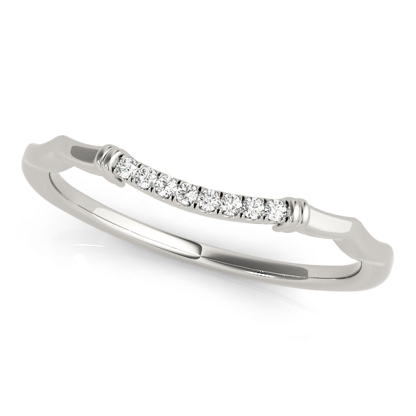 Iris Wedding Band in Platinum