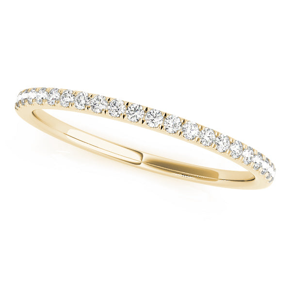 Violet Wedding Band in Yellow Gold