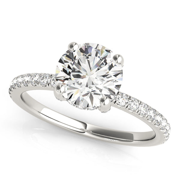Xaviar Pave Basket Halo Engagement Ring