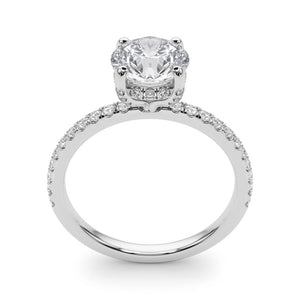 Xaviar Pave Basket Halo Engagement Ring