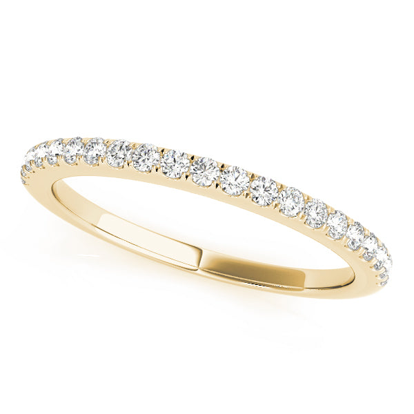Alisha Wedding Band in Yellow Gold