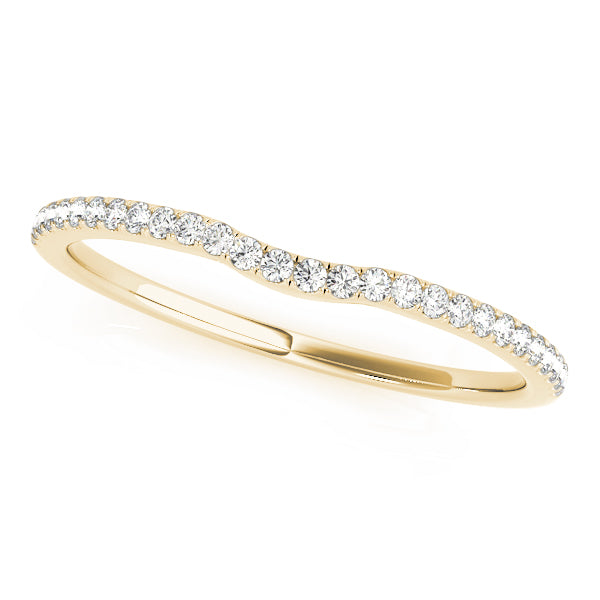 Jade Wedding Band in Yellow Gold