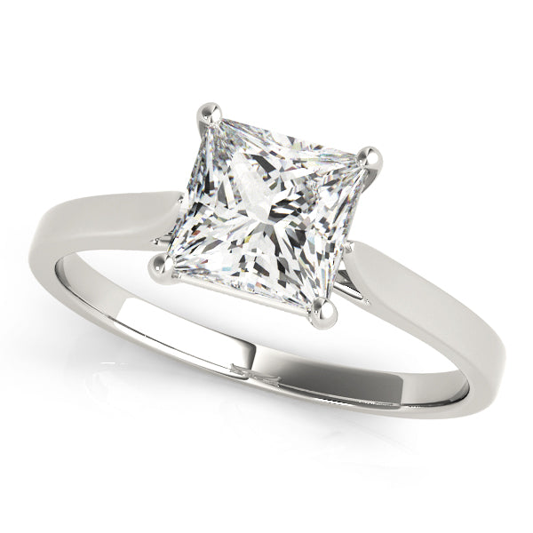 Natalia Princess Cut Tapered Engagement Ring