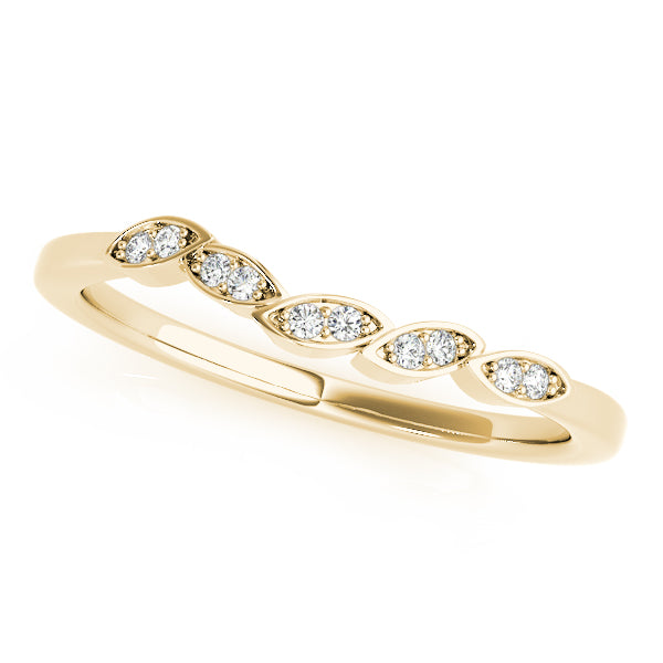 Nina Wedding Band in Yellow Gold