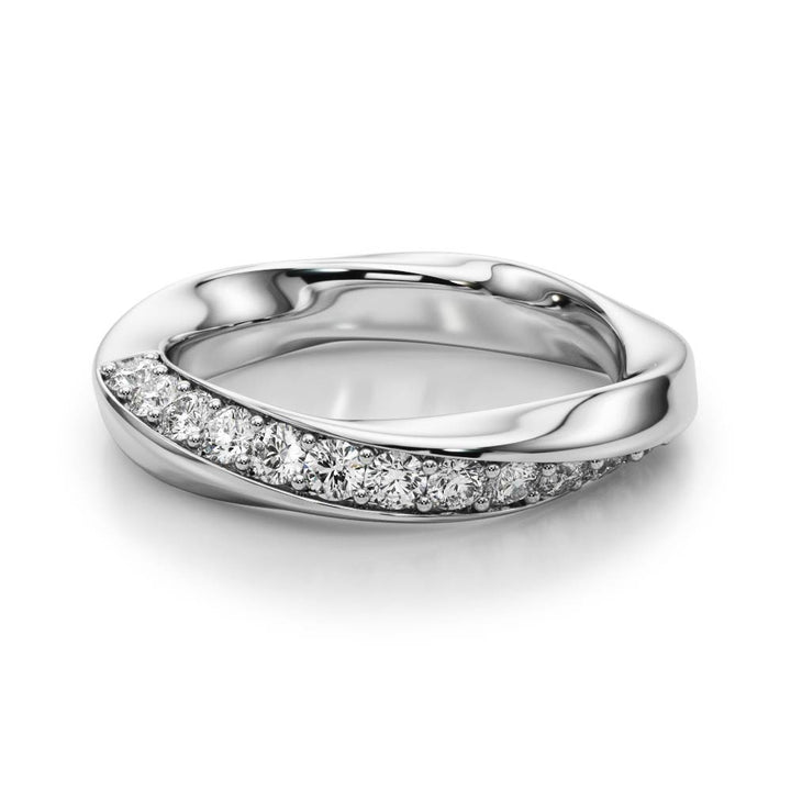 Glory Wedding Band in Platinum