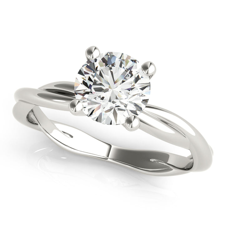 Alma Twisted Shank Engagement Ring