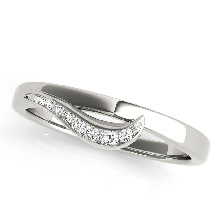 Aka Wedding Band in Platinum