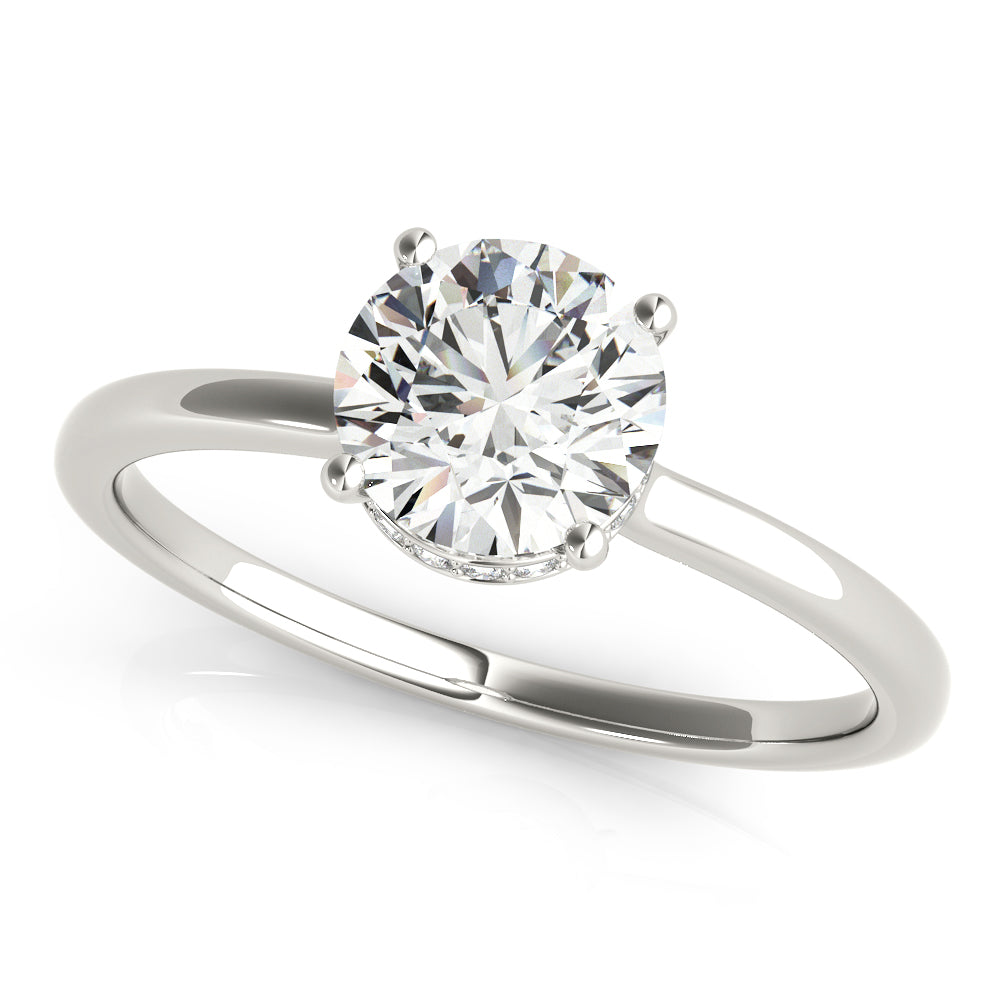 Glow Hidden Halo Engagement Ring