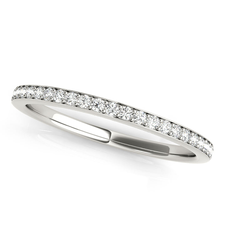 Anna Diamond Wedding Band in White Gold