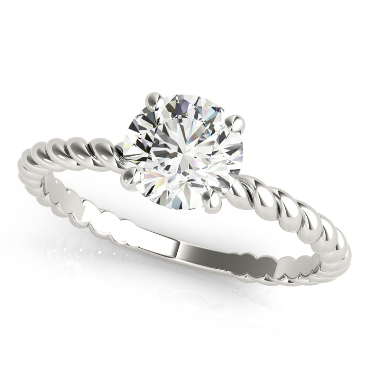 Butter Twisted Shank Engagement Ring