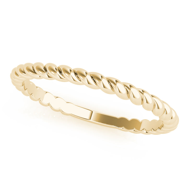 Star Wedding Band in Yellow Gold