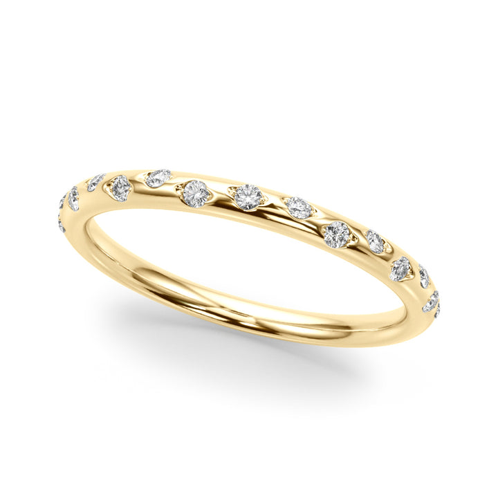 Shine Wedding Band in Yellow Gold