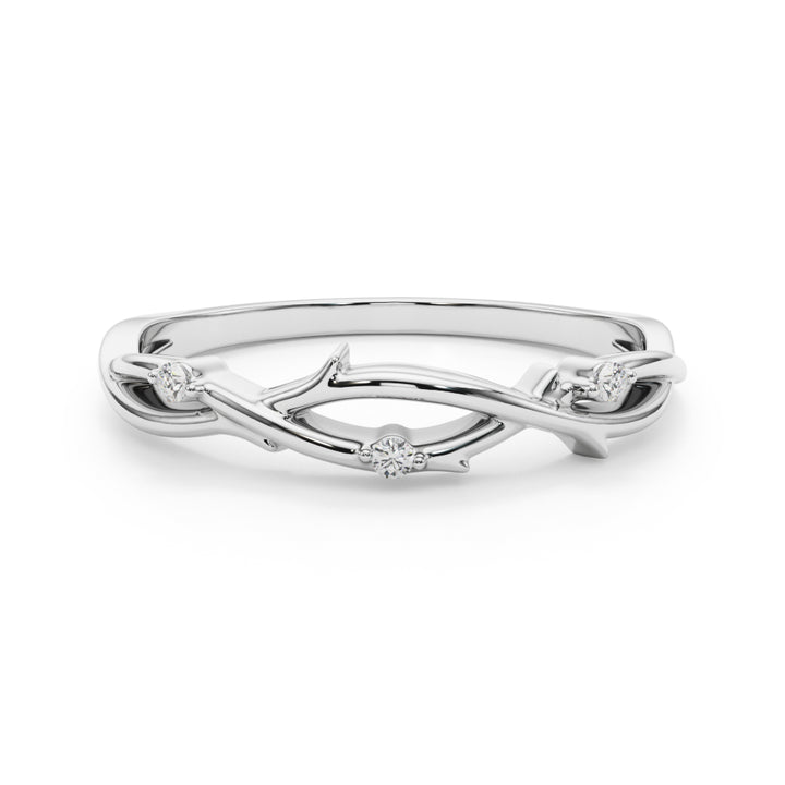 Jolly Wedding Band in Platinum