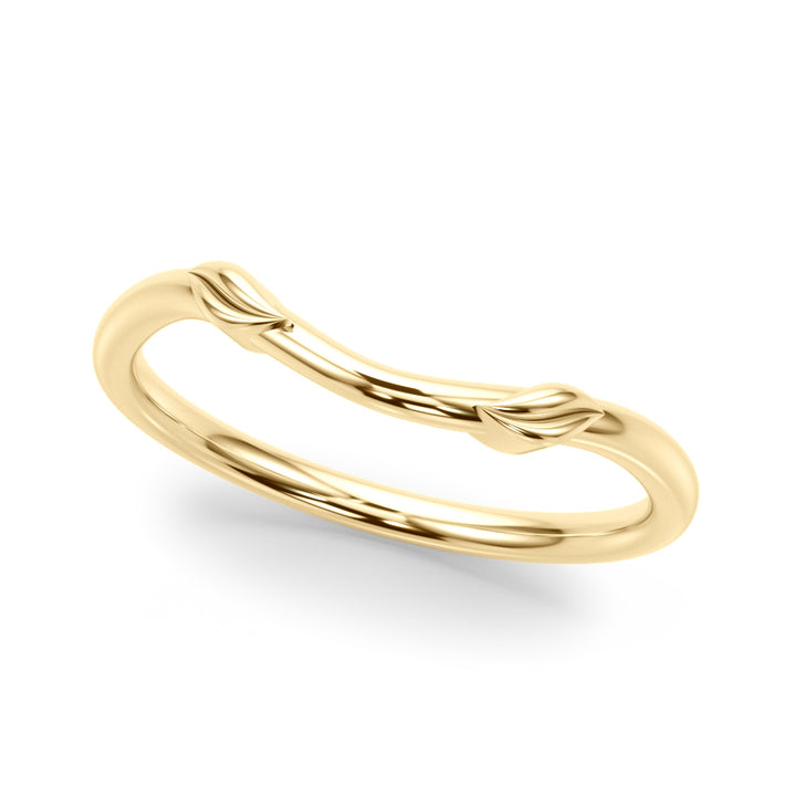 Estella Wedding Band in Platinum