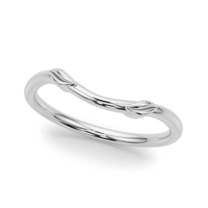 Estella Wedding Band in White Gold