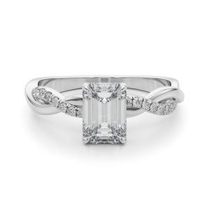 Camila Twisted Pave Engagement Ring