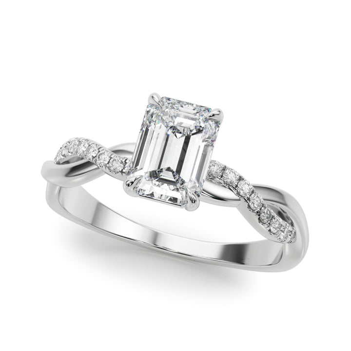 Camila Twisted Pave Engagement Ring