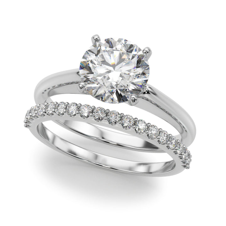 Isabella Engagement Ring in Round White Gold