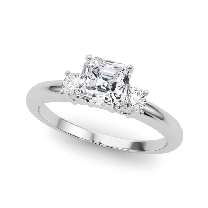 Jo Three Stone Ring Engagement Ring