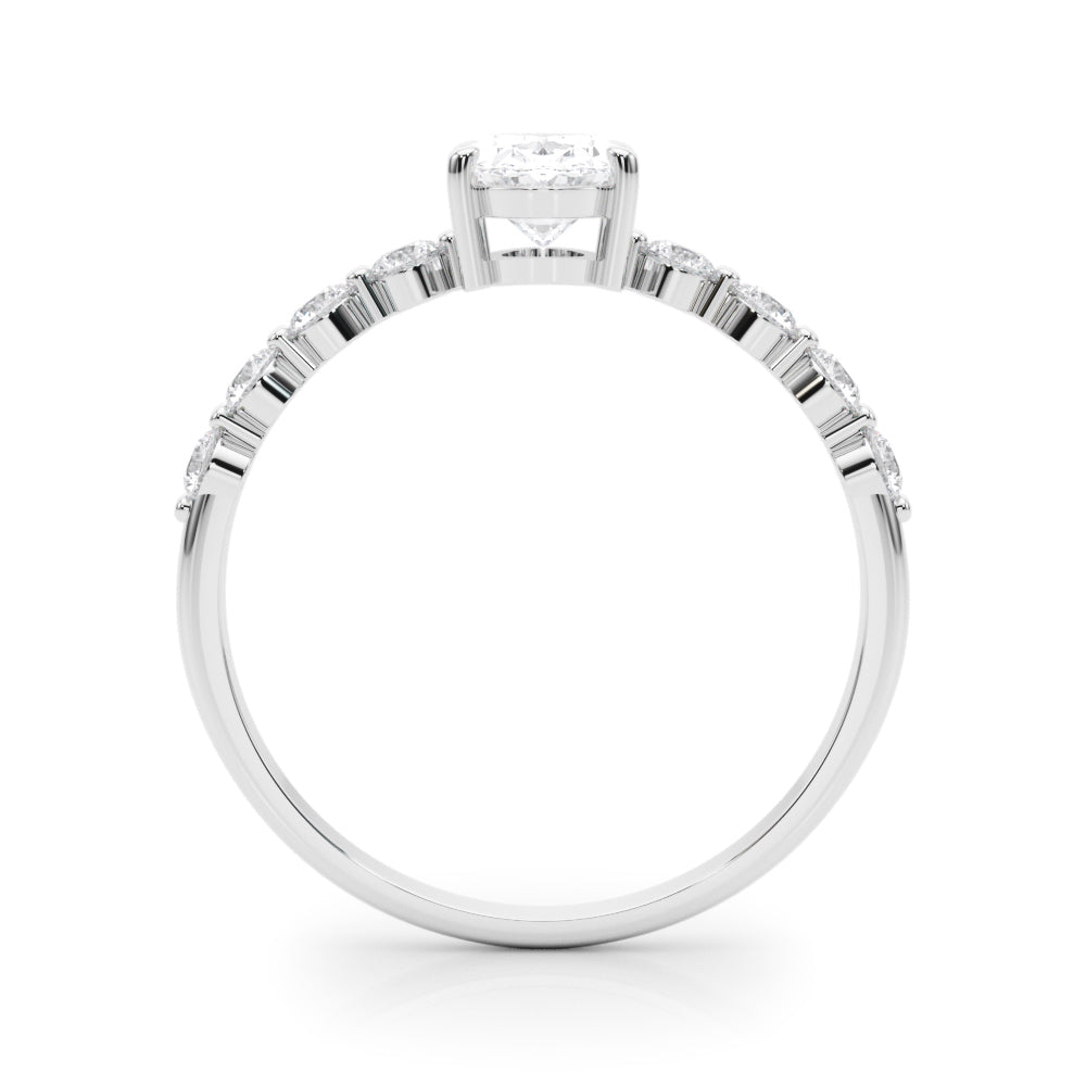 Kinslee Side Stone Oval Engagement Ring