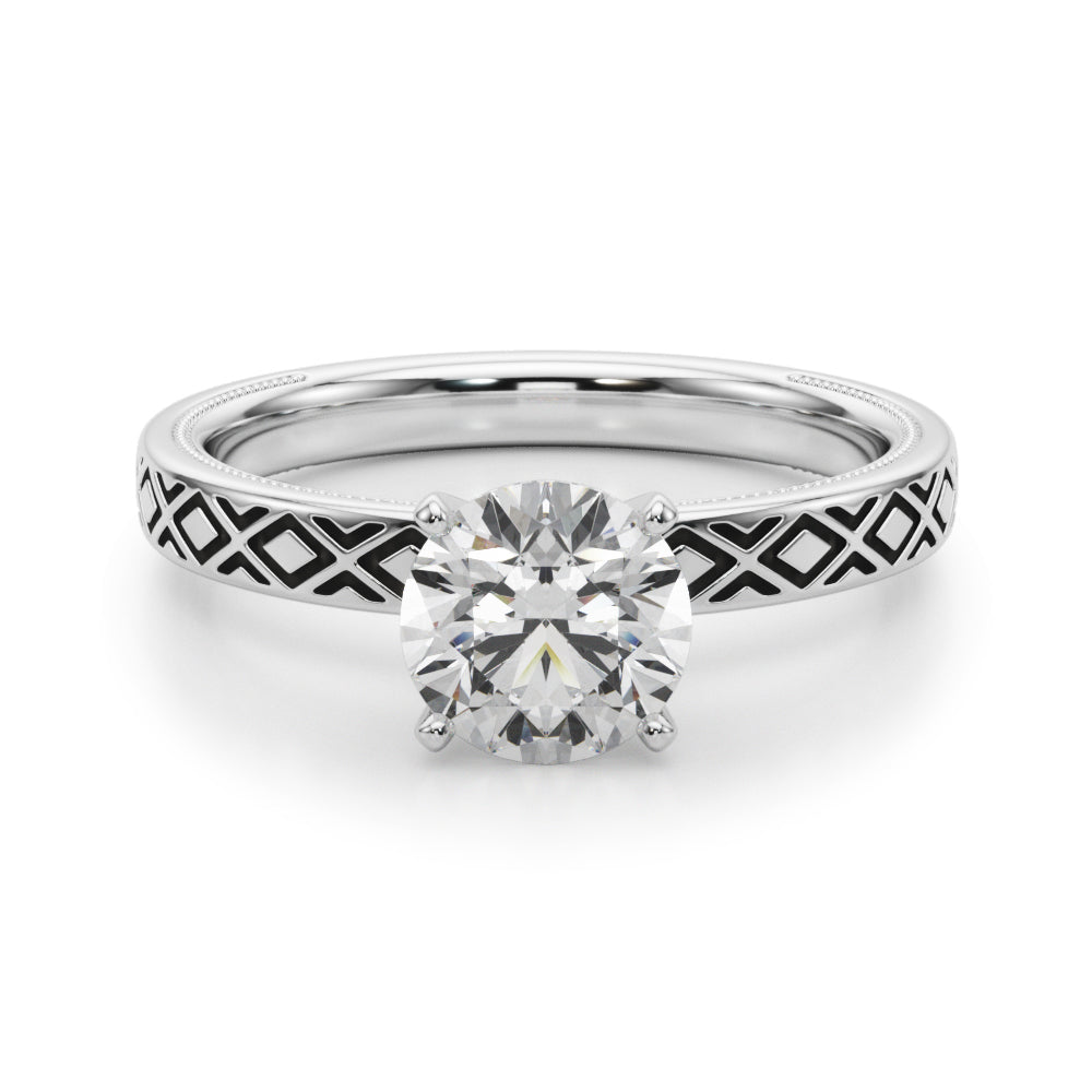 Linen Vintage Xo Engagement Ring
