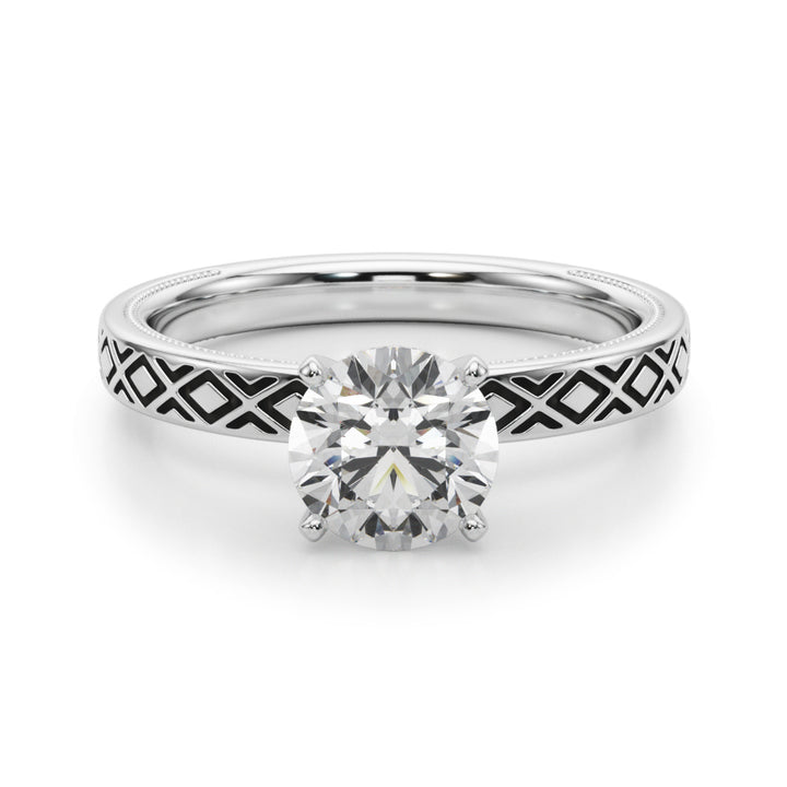 Linen Vintage Xo Engagement Ring