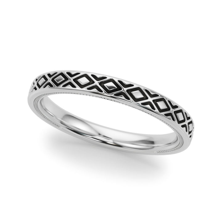 Crave Wedding Band in Platinum