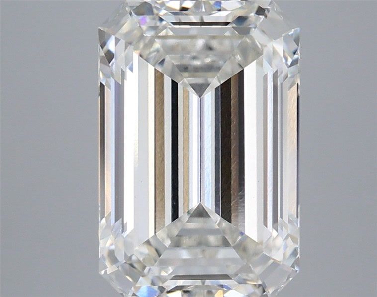 4.14 ct H Color VVS2 Clarity Emerald Shape Lab Grown Diamond