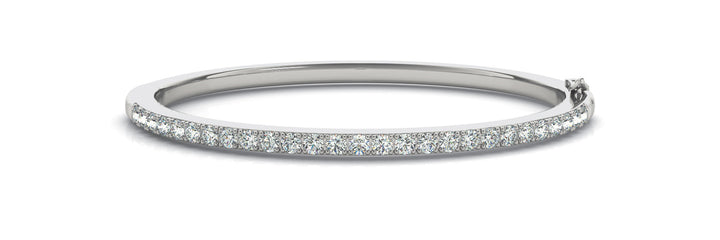 Royal Traditional Bangle Bracelet in Platinum