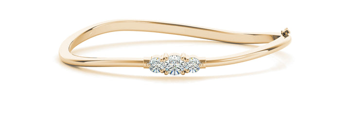 Zyion Traditional Bangle Bracelet in Yellow Gold
