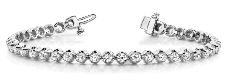 Max In Line Illusion Bracelet in Platinum