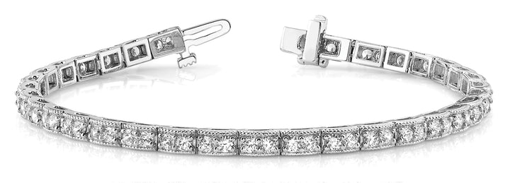 Hana Vintage Bracelet in Platinum