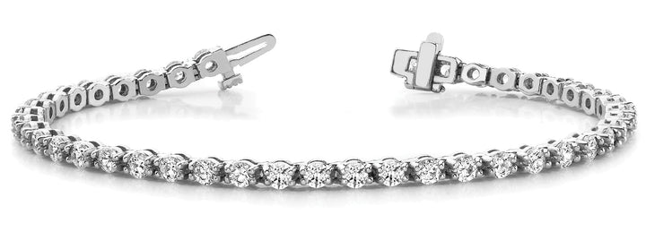 Andy In Line Bar Set Bracelet in Platinum