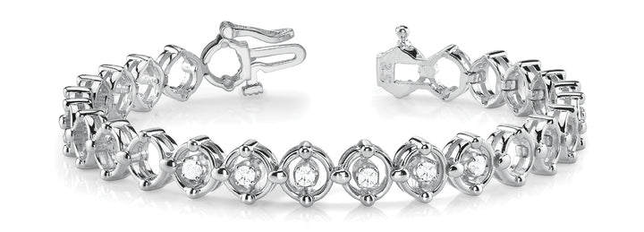 Derby Fashion Bracelet in Platinum